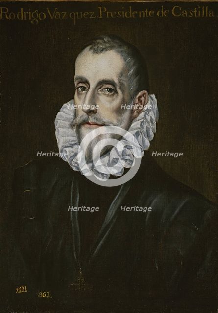 Portrait of Rodrigo Vázquez de Arce, First third of 17th cen.. Artist: El Greco, Dominico (1541-1614)