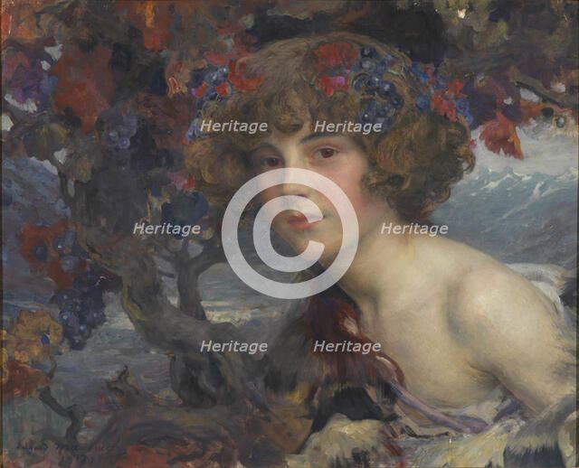 Portrait of Roger Alexandre Guy, Count Colonna-Walewski, 1917. Creator: Edgard Maxence.