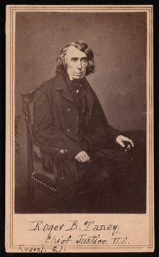 Portrait of Roger Brooke Taney (1777-1864), Before 1864. Creator: Brady's National Photographic Portrait Galleries