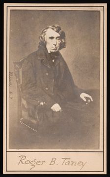 Portrait of Roger Brooke Taney (1777-1864), Before 1864. Creator: Brady's National Photographic Portrait Galleries