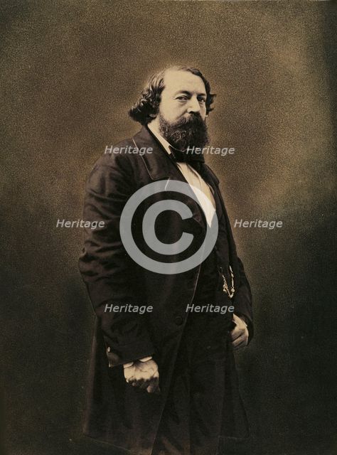 Portrait of Roger de Beauvoir (1806-1866), 1855-1859. Creator: Nadar, Gaspard-Félix (1820-1910).