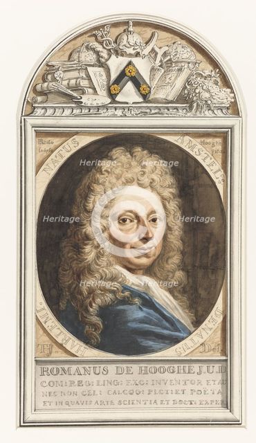 Portrait of Romeyn de Hooghe, 1712-1795. Creator: Tako Hajo Jelgersma.