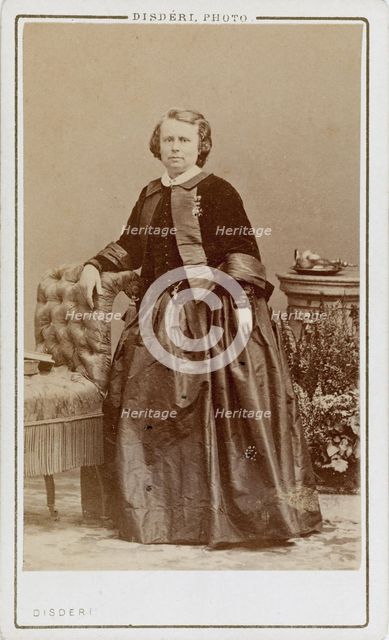 Portrait of Rosa Bonheur (1822-1899), c.1880. Creator: Disdéri, André Adolphe-Eugène (1819-1889).
