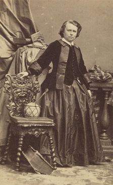 Portrait of Rosa Bonheur (1822-1899), Early 1860s. Creator: Disdéri, André Adolphe-Eugène (1819-1889)