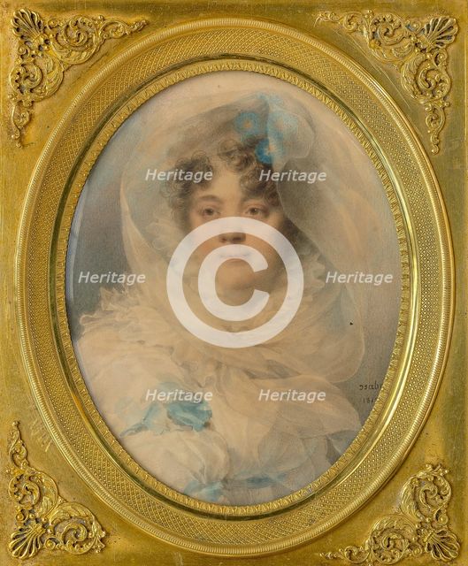 Portrait of Rosalie Dugazon (1755-1821), 1813. Creator: Isabey, Jean-Baptiste (1767-1855).