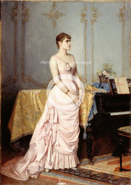 Portrait of Rose Caron (1857-1890), singer, 1886. Creator: Auguste Toulmouche.
