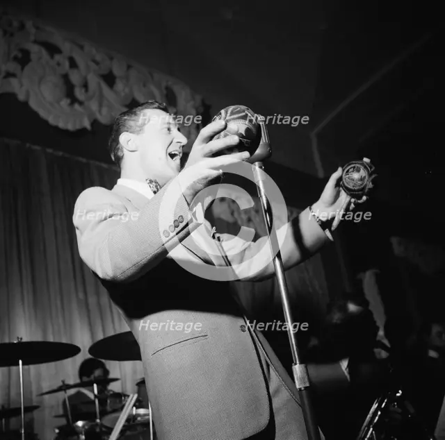 Portrait of Ray McKinley and Paul Kashian, Hotel Commodore, Century Room, N.Y., ca. Jan. 1947. Creator: William Paul Gottlieb.