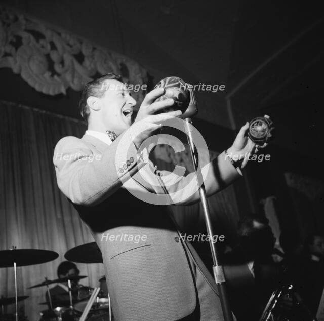 Portrait of Ray McKinley and Paul Kashian, Hotel Commodore, Century Room, N.Y., ca. Jan. 1947. Creator: William Paul Gottlieb.