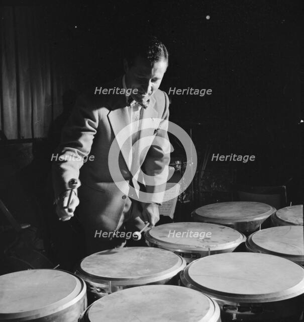 Portrait of Ray McKinley, Hotel Commodore, Century Room, New York, N.Y., ca. Jan. 1947. Creator: William Paul Gottlieb.