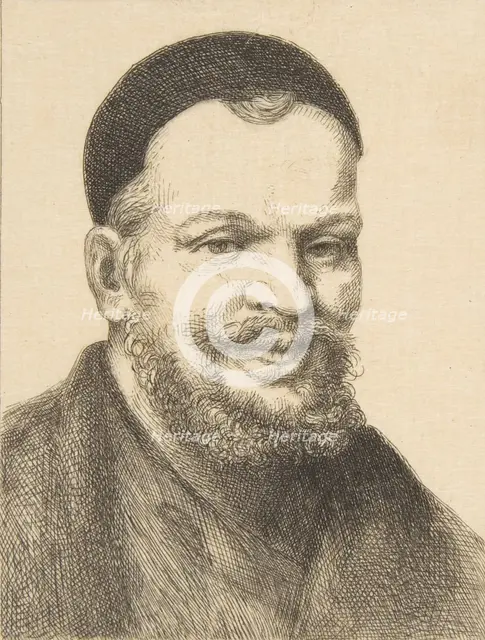 Portrait of Rabelais, 1868. Creator: Felix Bracquemond.