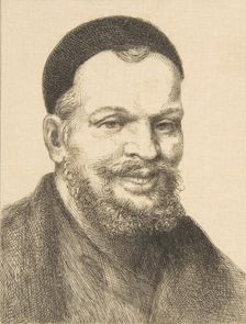Portrait of Rabelais, 1868. Creator: Felix Bracquemond
