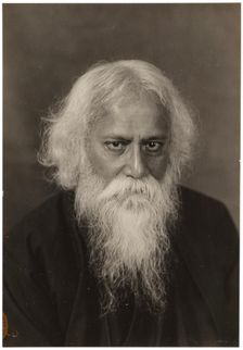Portrait of Rabindranath Tagore (1861-1941), c1920. Creator: Erfurth, Hugo (1874-1948)