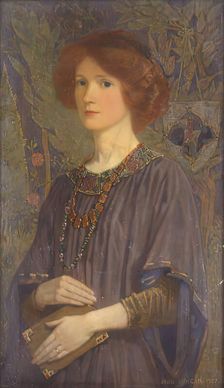Portrait of Rachel Annand Taylor, 1907. Creator: John Duncan