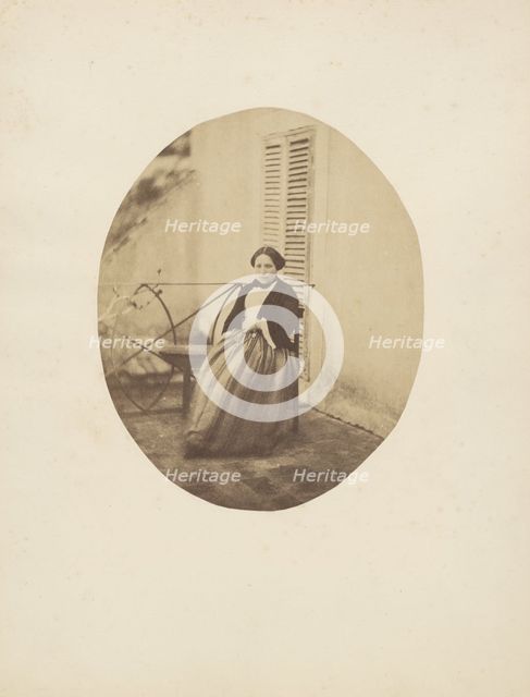 Portrait of Rachel Félix, 1853. Creator: Charles Nègre.