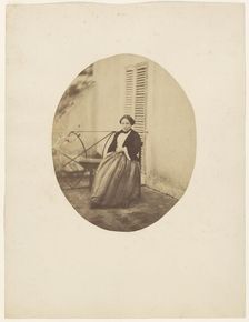 Portrait of Rachel Félix, 1853. Creator: Charles Nègre