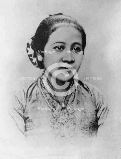 Portrait of Raden Adjeng Kartini (1879-1904), c. 1890. Creator: Anonymous.
