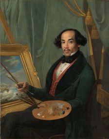 Portrait of Raden Syarif Bustaman Saleh, c.1840. Creator: Friedrich Carl Albert Schreuel