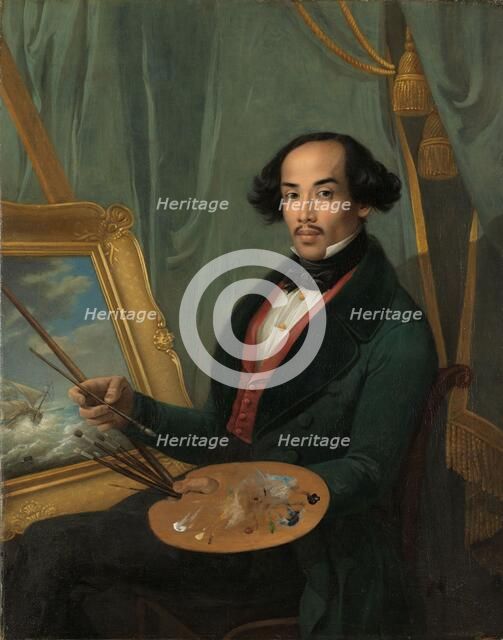 Portrait of Raden Syarif Bustaman Saleh, c.1840. Creator: Friedrich Carl Albert Schreuel.
