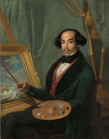 Portrait of Raden Syarif Bustaman Saleh, c.1840. Creator: Friedrich Carl Albert Schreuel