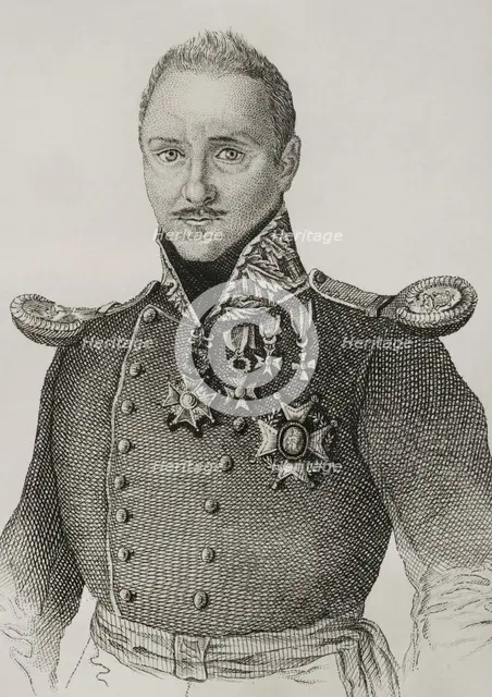 Portrait of Rafael Arístegui y Vélez (1794-1863), 2nd Count of Mirasol, 1845. Creator: Jose Gomez.
