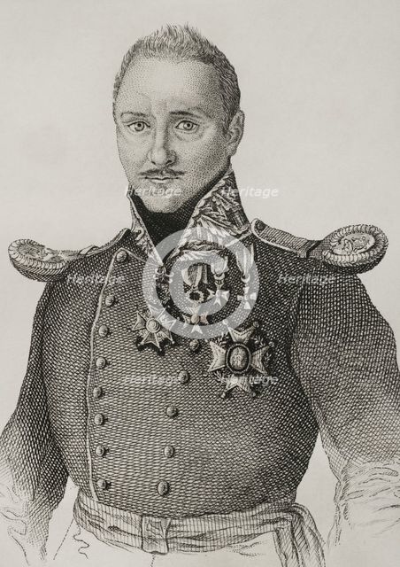 Portrait of Rafael Arístegui y Vélez (1794-1863), 2nd Count of Mirasol, 1845. Creator: Jose Gomez.