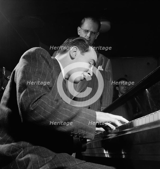 Portrait of Ralph Burns, Bill Harris, and Dave Tough, Three Deuces, New York, N.Y., ca. Apr. 1947. Creator: William Paul Gottlieb.