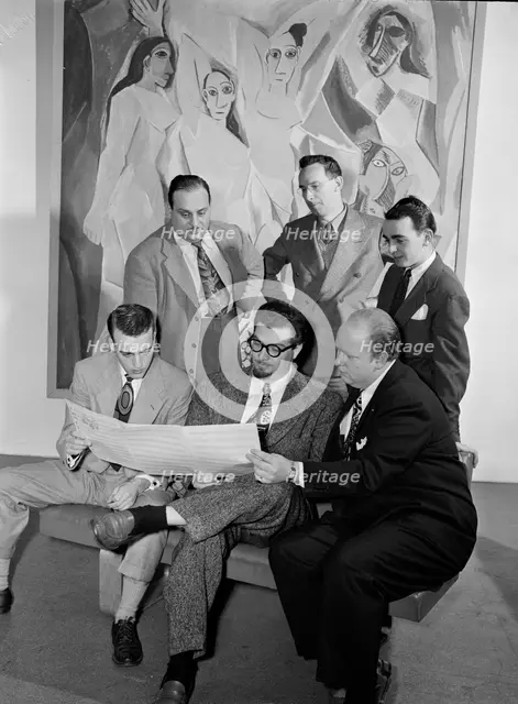 Portrait of Ralph Burns, Edwin A. Finckel, George Handy, Neal Hefti...Museum of Modern Art, NY, 1947 Creator: William Paul Gottlieb.