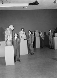 Portrait of Ralph Burns, Neal Hefti, George Handy, Edwin A...Museum of Modern Art, N.Y., 1947. Creator: William Paul Gottlieb
