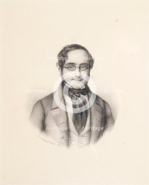 Portrait of Ramón de Mesonero Romanos (1803-1882), 1842. Creator: Rosario Weiss Zorrilla, Maria del (1814-1843).