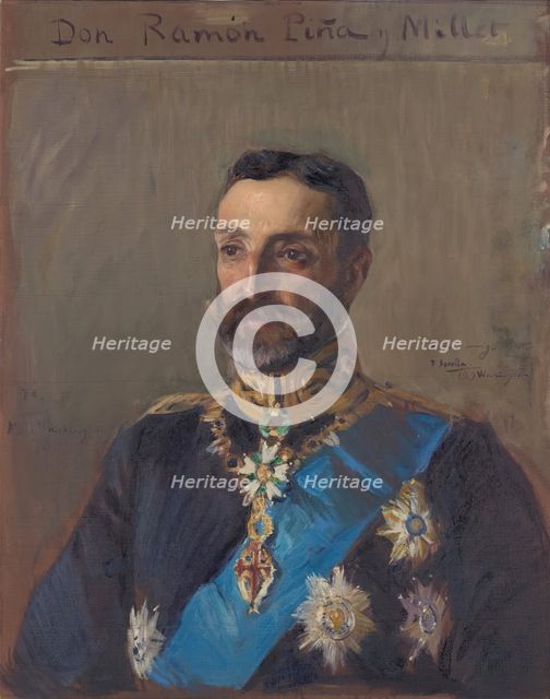 Portrait of Ramón Piña y Millet, 1909. Creator: Joaquin Sorolla y Bastida.