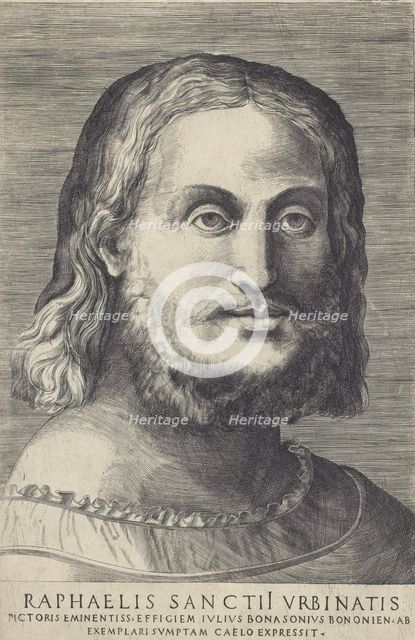 Portrait of Raphael, (c1518). Creator: Giulio Bonasone.