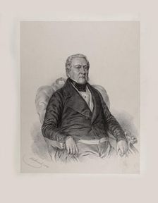 Portrait of Raphael Georg Kiesewetter (1773-1850), 1847. Creator: Hähnisch, Anton (1817-1897)