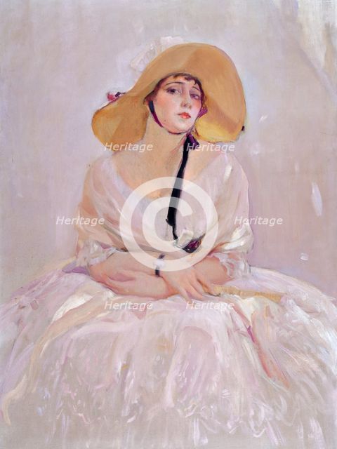 Portrait of Raquel Meller (1888-1962), 1919. Artist: Sorolla y Bastida, Joaquín (1863-1923)