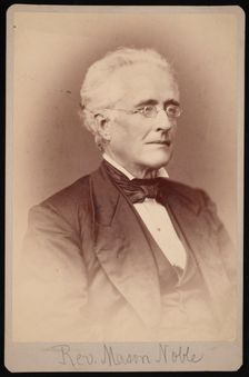 Portrait of Rev. Mason Noble (1809-1881), Between 1876 and 1880. Creator: Samuel Montague Fassett