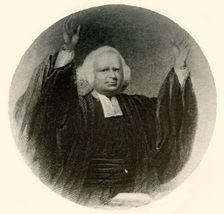 Portrait of Rev. George Whitefield in gown and wig worn in New England c1750, (1937). Creator: Unknown