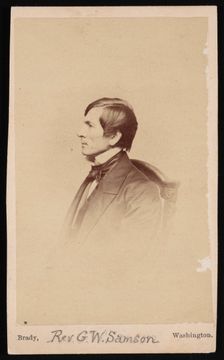 Portrait of Rev. George Whitefield Samson (1819-1896), Before 1896. Creator: Mathew Brady