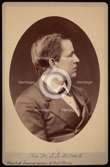 Portrait of Rev. Samuel Swain Mitchell (1839-1919), Between 1876 and 1880. Creator: Samuel Montague Fassett.