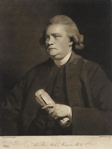 Portrait of Rev. William Mason, 1779. Creator: William Doughty