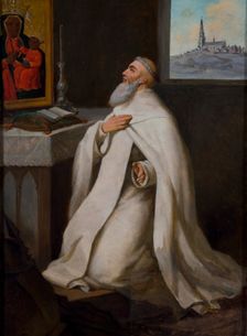Portrait of Reverend Augustyn Kordecki, between 1875-1900. Creator: Jozef Tadeusz Polkowski