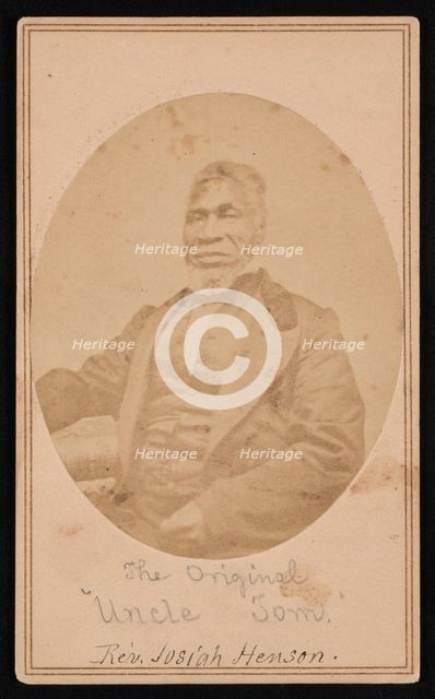Portrait of Reverend Josiah Henson (1789-1883), Between 1866 and 1869. Creator: Alexander Gardner.