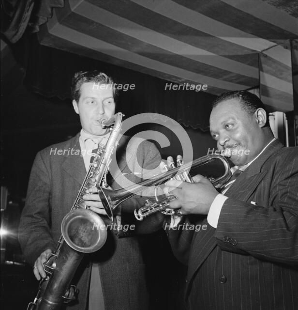 Portrait of Rex William Stewart and Charlie Barnet, Aquarium, New York, N.Y., ca. Aug. 1946. Creator: William Paul Gottlieb.
