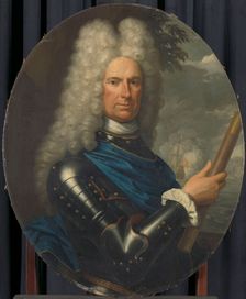 Portrait of Rear-Admiral Arent van Buren, 1721. Creator: Krzysztof Lubieniecki