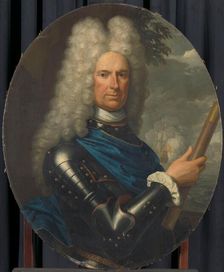 Portrait of Rear-Admiral Arent van Buren, 1721. Creator: Krzysztof Lubieniecki