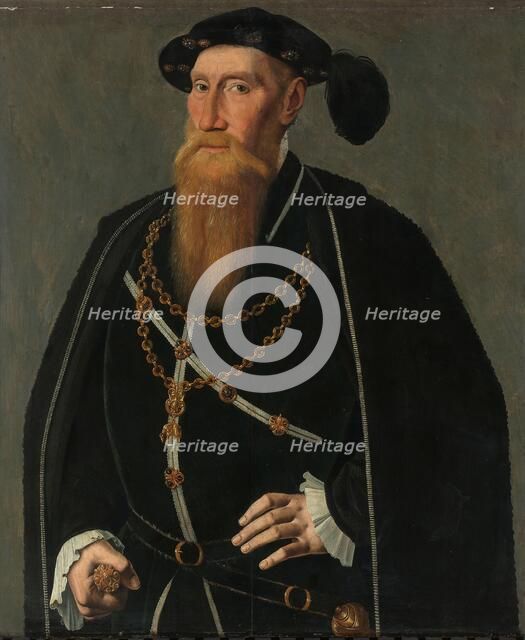 Portrait of Reinoud III of Brederode, c.1545. Creator: Jan van Scorel.