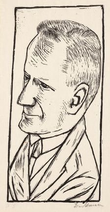 Portrait of Reinhard Piper, 1922. Creator: Max Beckmann