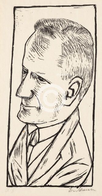 Portrait of Reinhard Piper, 1922. Creator: Max Beckmann.