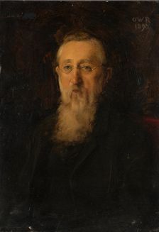 Portrait of Reinhard Roederstein (father of the painter), 1889-1890. Creator: Ottilie Wilhelmine Roederstein
