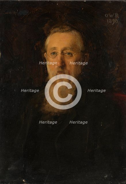 Portrait of Reinhard Roederstein (father of the painter), 1889-1890. Creator: Ottilie Wilhelmine Roederstein.