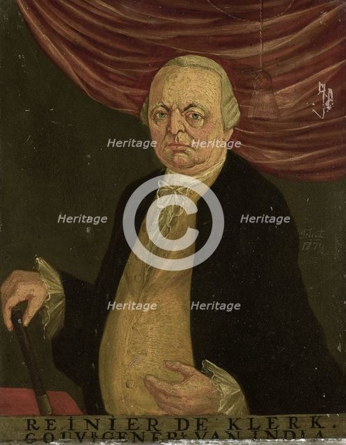 Portrait of Reinier de Klerk, Governor-General of the Dutch East India Company, 1779. Creator: Franciscus Josephus Fricot.
