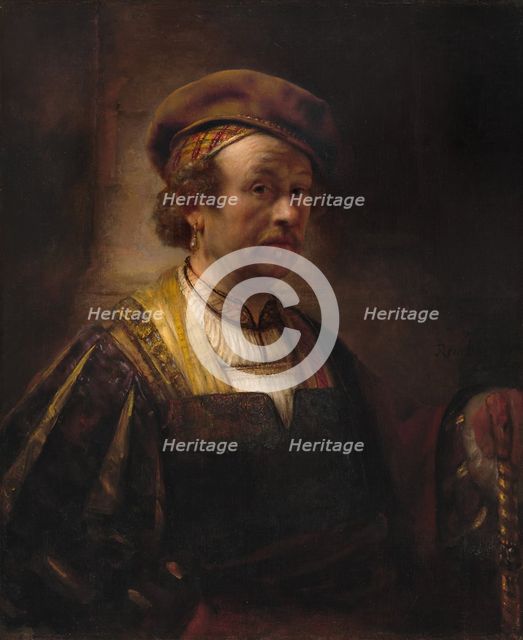 Portrait of Rembrandt, 1650. Creator: Workshop of Rembrandt.